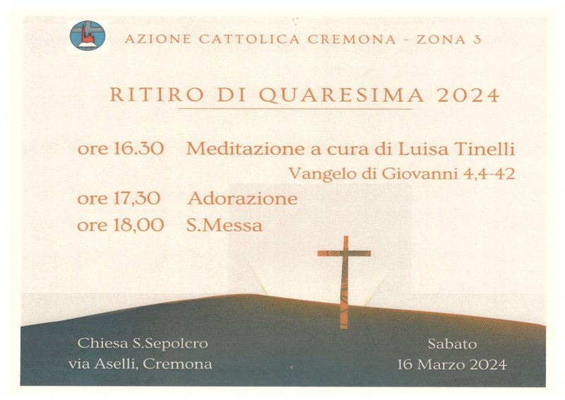 Adulti Ritiri Di Quaresima Azione Cattolica Italiana